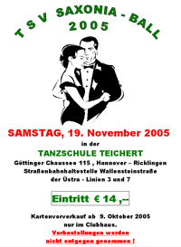 TSV Saxonia Ball 2005