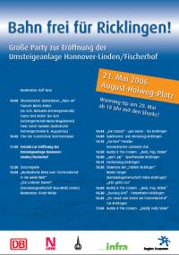 Bahn frei f�r Ricklingen!