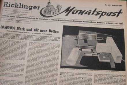 Ricklinger Monatspost - Ausgabe 139 - Februar 1957