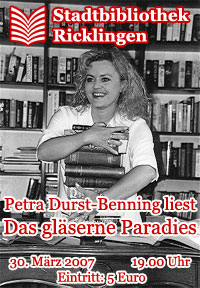 Petra Durst-Benning liest Das gl�serne Paradies