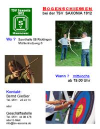 TSV Saxonia: Bogenschie�en
