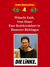 Bezirksratsherr Sven Steuer, Die Linke.