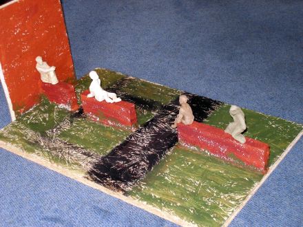 Modell der Skulpturen