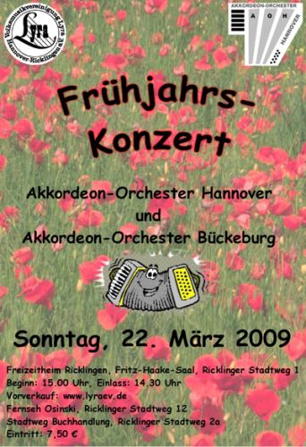 Frühjahrskonzert des Akkordeon-Orchesters Hannover