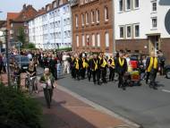 Umzug auf der Pfarrstraße