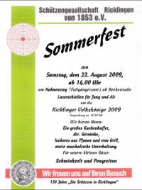 Sommerfest der Sch�tzengesellschaft Ricklingen