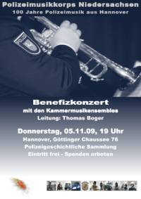 Benefizkonzert des Polizeimusikkorps Niedersachsen