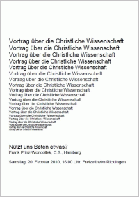 Vortrag: N�tzt uns Beten etwas?