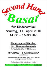 Second Hand Basar für Kinderartikel