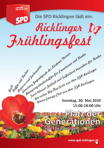 SPD Ricklingen: Frühlingsfest auf dem Platz der Generationen