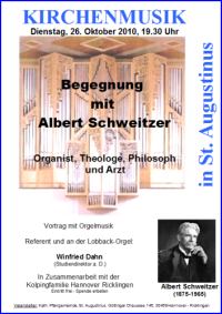 St. Augustinus: Begegnung mit Albert Schweitzer