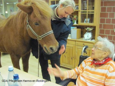 GDA Pflegeheim Hannover-Ricklingen - Da steht ein Pferd auf dem Flur