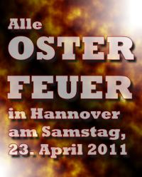 Alle Osterfeuer 2011 in Hannover
