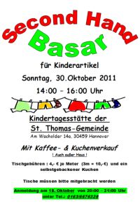 Second Hand Basar in der Kita St. Thomas