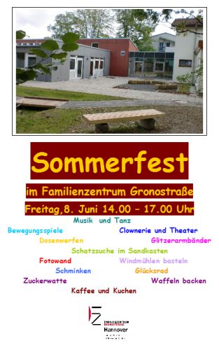 Sommerfest im Familienzentrum Gronostraße