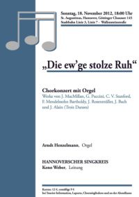 Konzert zum Volkstrauertag: Die ew'ge stolze Ruh