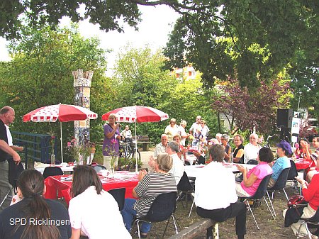 Ein Sommernachmittag mit Edelgard Bulmahn im August 2009