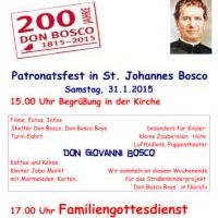 Patronatsfest in St. Johannes Bosco