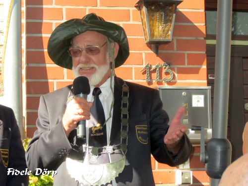 Gut behtet: der neue Deichgraf Volker Waechter