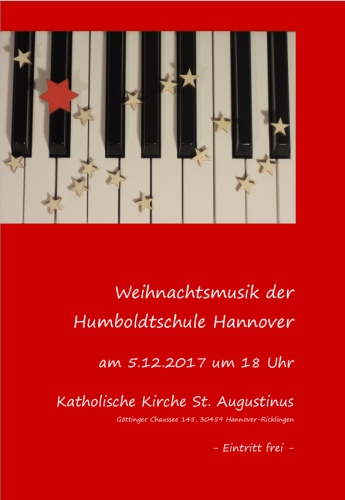 Weihnachtsmusik 2017 der Humboldtschule Hannover
