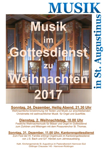 Musik in St. Augustinus zu Weihnachten 2017