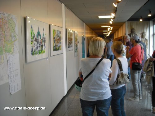 Ausstellung 'Gemischtes Doppel' von Rita Dahlem und Martin Walther im Stadtteilzentrum Ricklingen