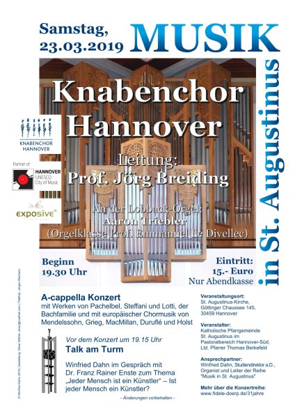 Knabenchor Hannover singt in St. Augustinus