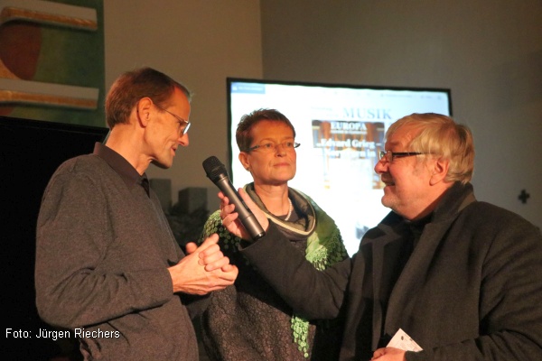 Winfried Dahn (r.) im Gespräch mit Christian Döring und Monika Döring-Brucks (v.l.)