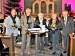 Winfried Dahn dankt Oliver Nöthel, Jürgen Riechers, Hannelore Clasing und Christa Dahn fürs langjährige ehrenamtliche Engagement (Foto: Thilo Wendel)