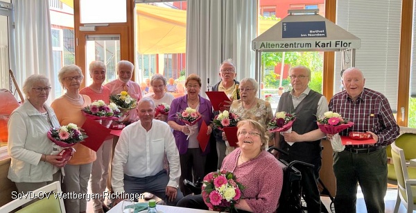 Jubilare mit Mitgliedschaften im SoVD von 50, 40 und 25 Jahren