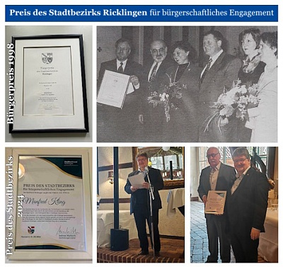 Brgerpreis 2024 des Stadtbezirks Ricklingen: Auszeichnung fr besonderes Engagement