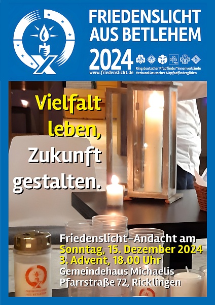 Freidenslicht 2024 in Michaelis, Sonntag, 15.12.2024, 18 Uhr